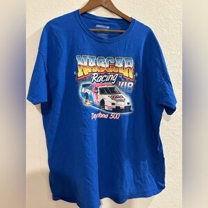Daytona 500 NASCAR racing T-shirt blue sz xxl